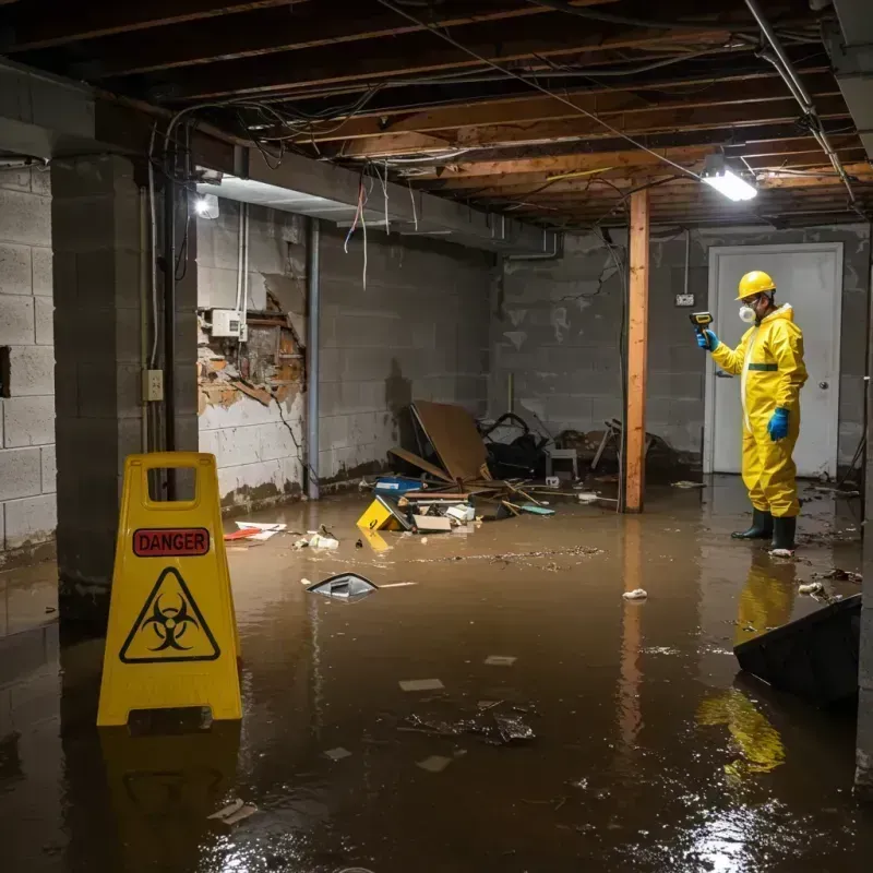 Flooded Basement Electrical Hazard in Kennebec, SD Property