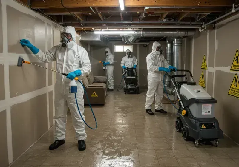 Basement Moisture Removal and Structural Drying process in Kennebec, SD